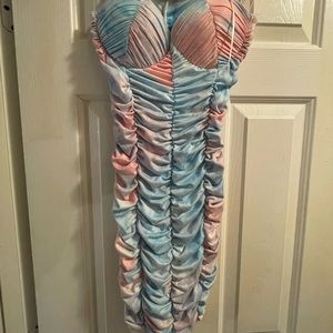 Mini multicolored dress